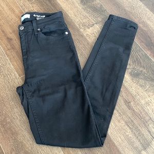 Seven for all Mankind Black High Waist Skinny Jeans